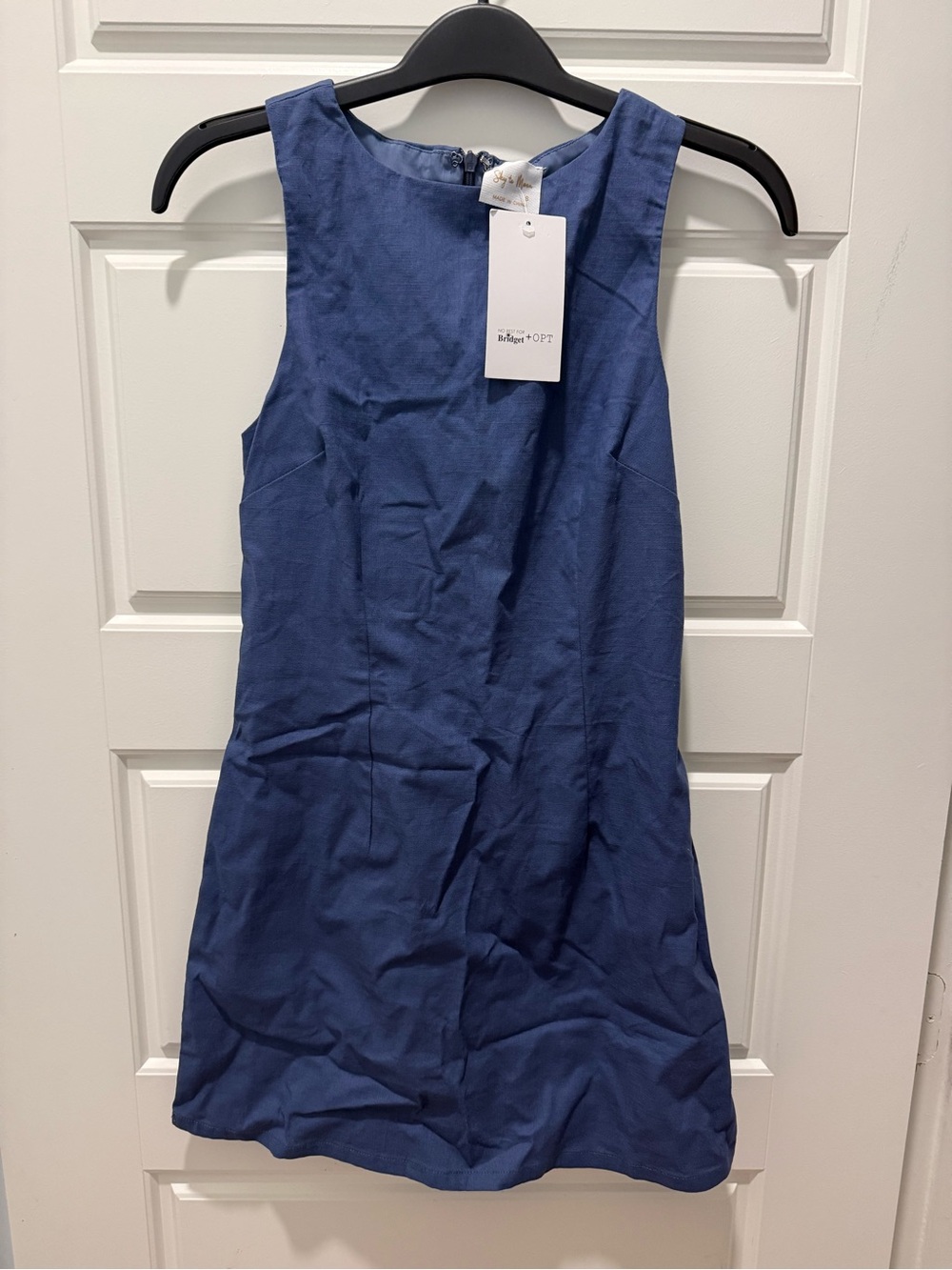 Sky to Moon Sleeveless Navy Blue Shift Dress Small
